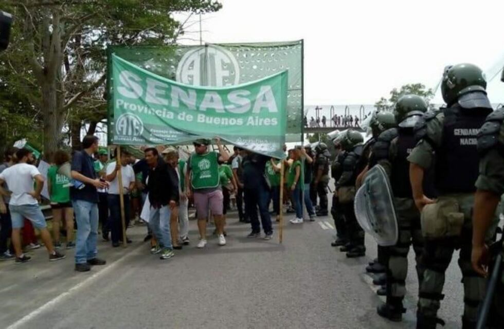 ATE manifestó con un corte en Ezeiza