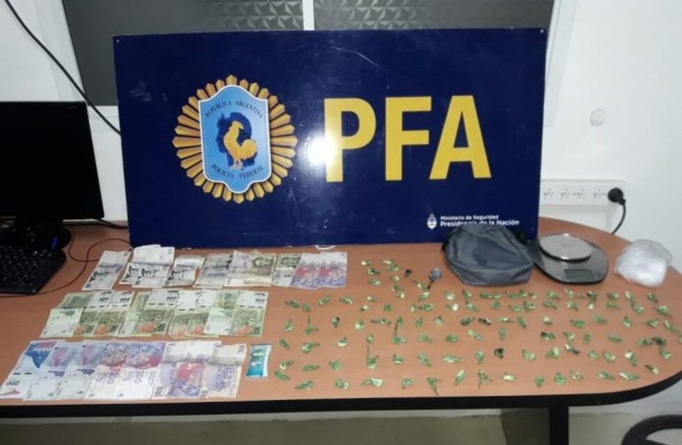 Secuestran 110 dosis de cocaína listas para vender: hay un detenido