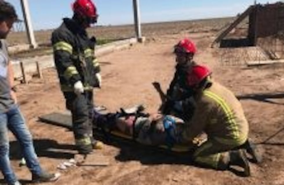 Siete obreros heridos al derrumbarse una obra en Tancacha