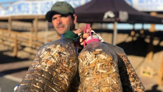 Colillas en las playas (La Nacion)