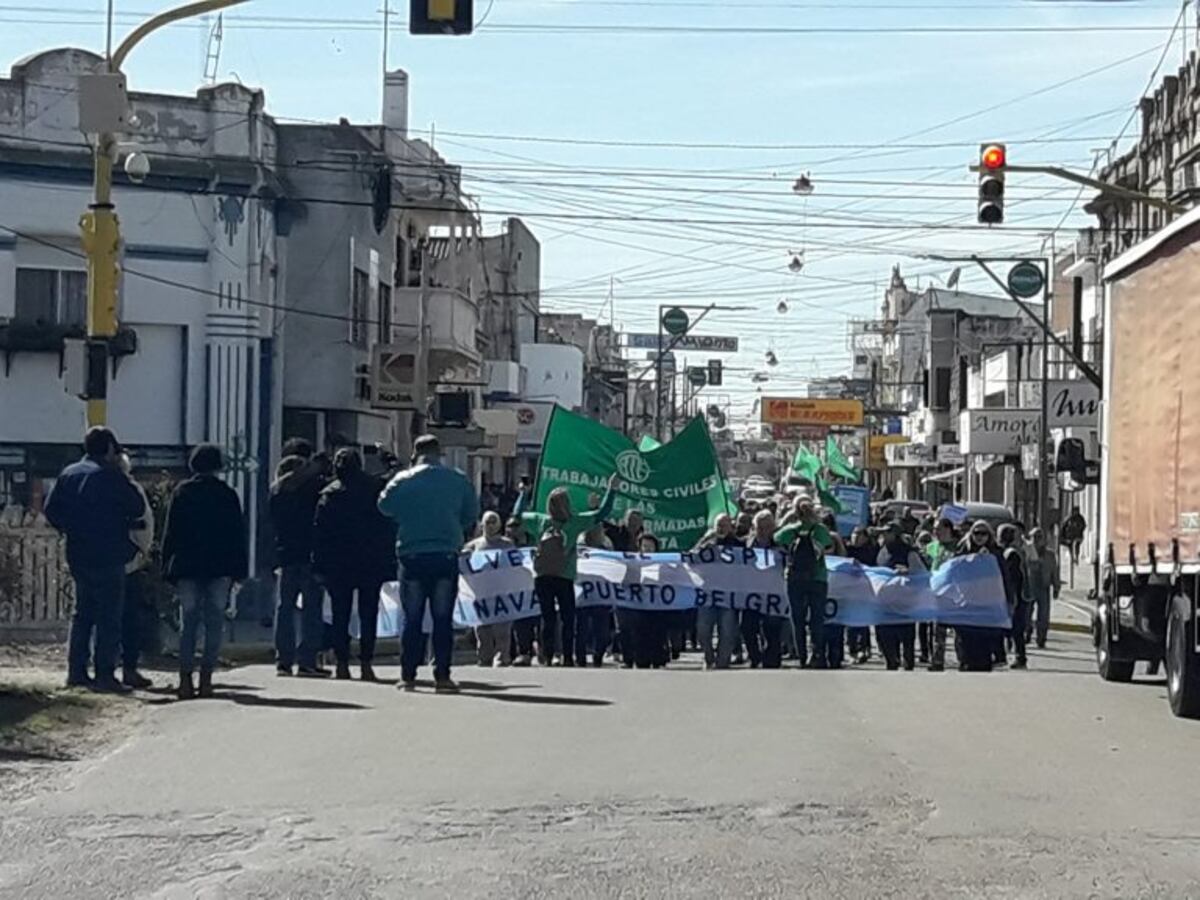 Movilización Hospital Puerto Belgrano