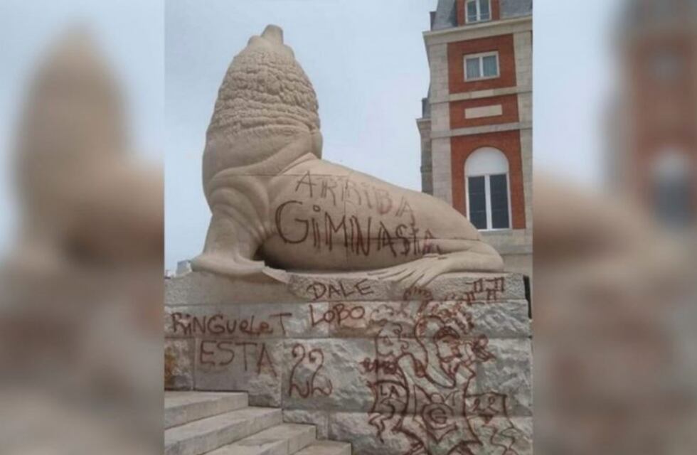 Pintadas en el lobo de La Rambla: solicitarán al Club Gimnasia de La Plata que pague los gastos de restauración