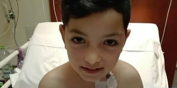 El pequeño Alejo, e tan solo 8 años, le donó médula a su papá\u002E (Infomás Noticias)