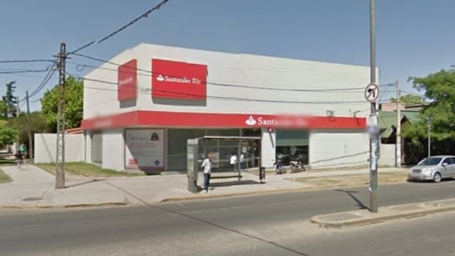Entradera bancaria en el banco Santander Ru00edo de Rosario