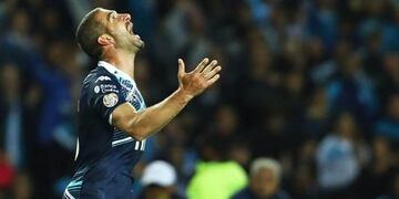 (Foto:TyCSports) Gol de Racing frente a Arsenal