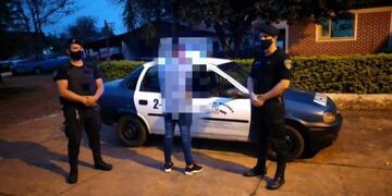 El prófugo cayó durante una ronda de prevención de los uniformados\u002E