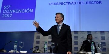 EL PRESIDENTE, MAURICIO MACRI, DURANTE LA 65° CONVENCIÓN ANUAL DE LA (CAMARCO)\u002E (DyN)