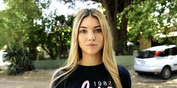 Virginia, la joven de diecisiete años que le practicó maniobras RCP a Fernando Báez Sosa\u002E (Foto: Fernando de la Orden)