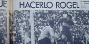 Gol de Rogel en 1971 cuando Guaraní de Posadas fue el primer equipo de Misiones que disputó un partido en primera división\u002E