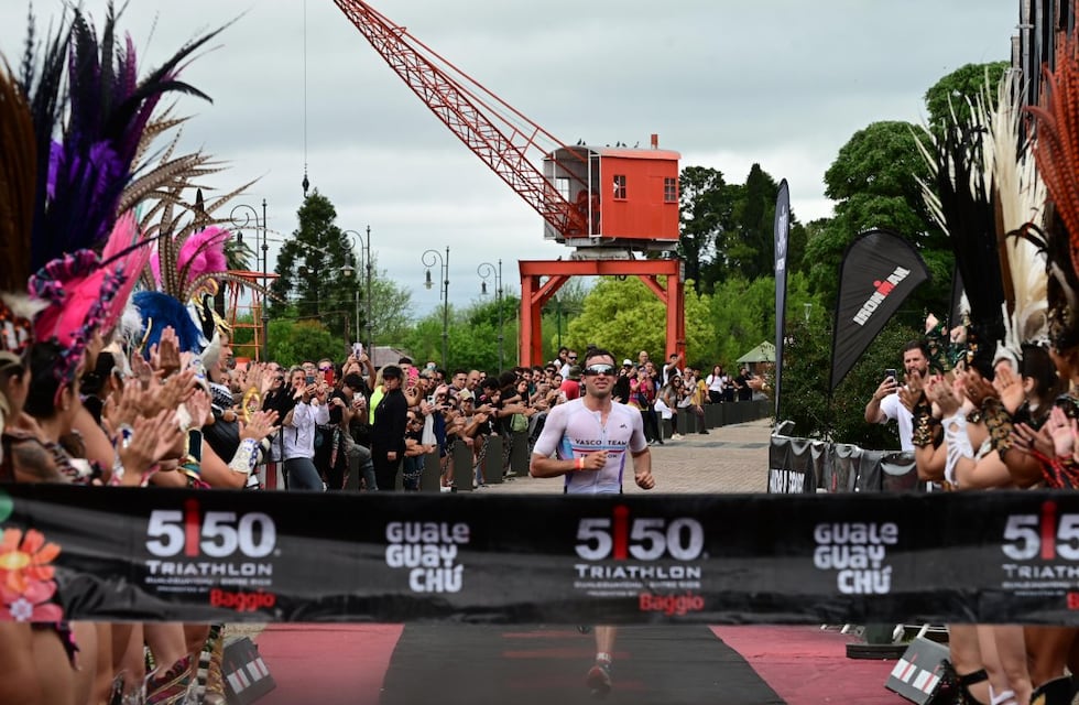 Histórico Ironman 5150 en Gualeguaychú: un triatleta de Uruguay se quedó con el primer puesto