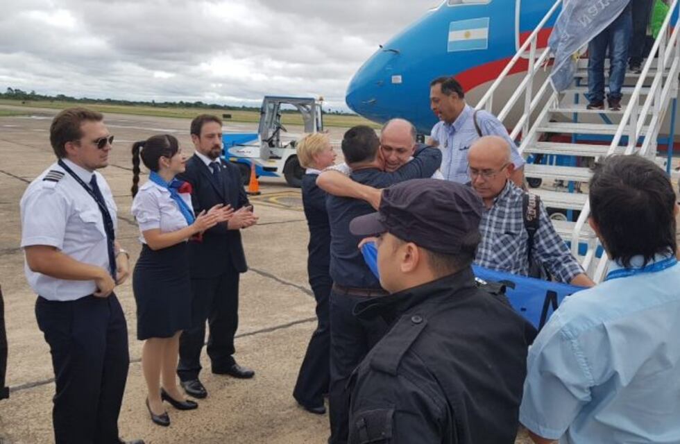 Emoción en el regreso de los ex combatientes correntinos que viajaron a Malvinas