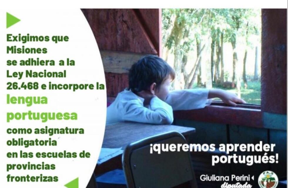 Portugués en las escuelas misioneras: presentaron un proyecto de educación bilingüe