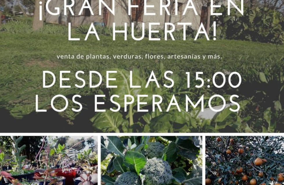 La escuela laboral hace su feria en la huerta del desvío del tránsito pesado