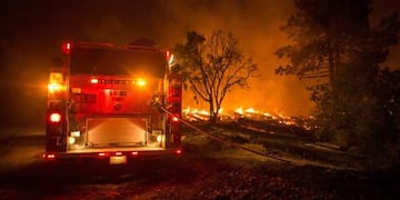 Incendio Potrero de los Funes. Imagen de archivo