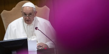 CIUDAD DEL VATICANO (VATICANO), 20/05/2019\u002E- El papa Francisco ofrece un discurso durante una reunión de la Conferencia Episcopal EFE/ Claudio Peri