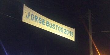 Pasacalles robados del partido Fe en Alta Gracia