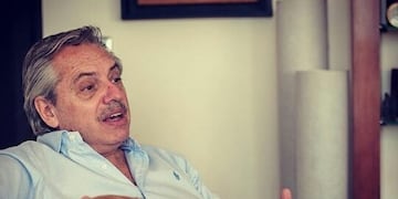 Alberto Fernández y Dylan (Foto: Instagram)