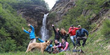 Cascada de los Amigo, en Ushuaia
