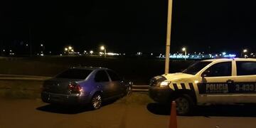 Robo y choque en Posadas\u002E (Foto: Misiones Online)