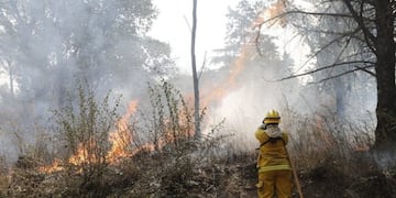 Focos aún activos al norte de Punilla y en un sector de Altas Cumbres\u002E (Foto: Gobierno de Córdoba)\u002E