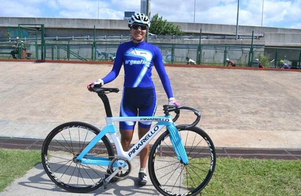La misionera Mariela Delgado en el Mundial de Pista de Canadá