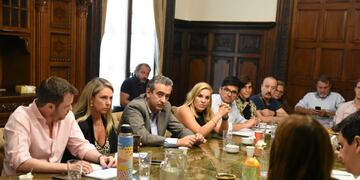 Reunión de labor parlamentaria del Concejo con Javkin (Prensa Concejo Municipal)