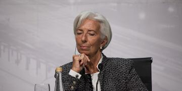 El avión de Christine Lagarde aterrizó de emergencia en Ezeiza\u002E (BLOOMBERG)