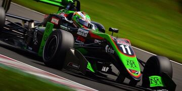 El franco argentino Sacha Fenestraz, durante la sexta fecha de la Fórmula 3 Japonesa en el autódromo de Sugo\u002E (2019)