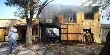 Incendio en las Heras