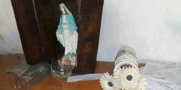 Vandalismo en la Iglesia de Paso Grande, en San Luis\u002E