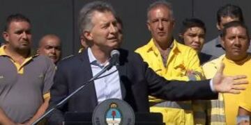 Mauricio Macri en el acto