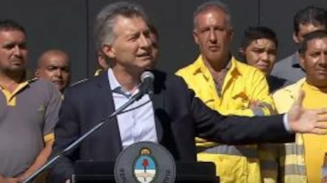 Mauricio Macri en el acto