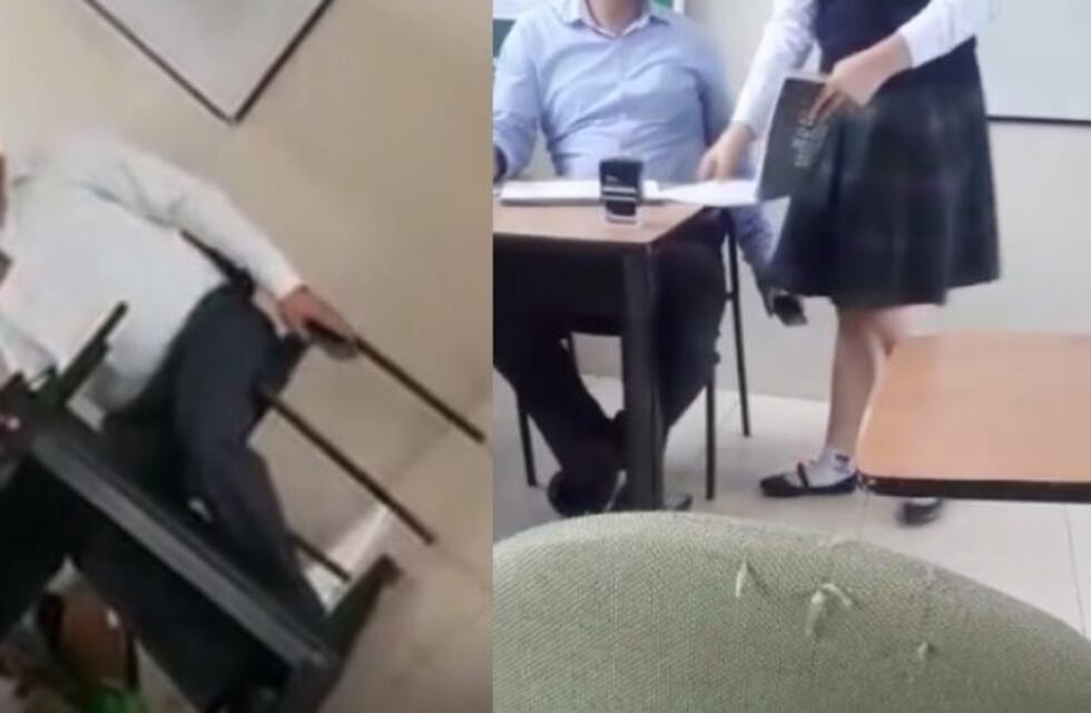 Ecuador: estudiantes de secundaria escracharon a un profesor que filmaba a sus alumnas por debajo de la pollera