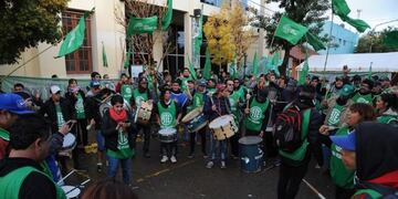 Imagen archivo\u002E ATE se movilizará en apoyo del proyecto de ley que les garantizará viviendas\u002E