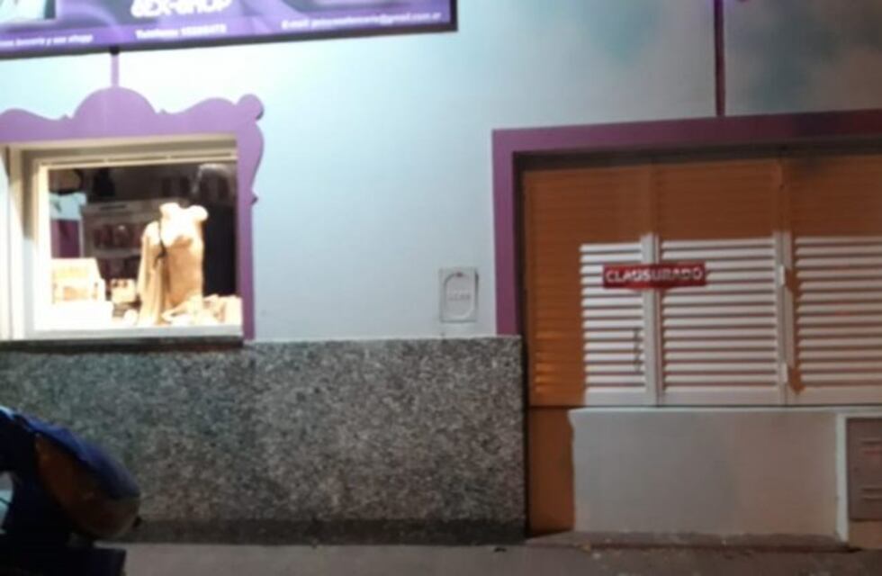 Clausuraron un sex shop