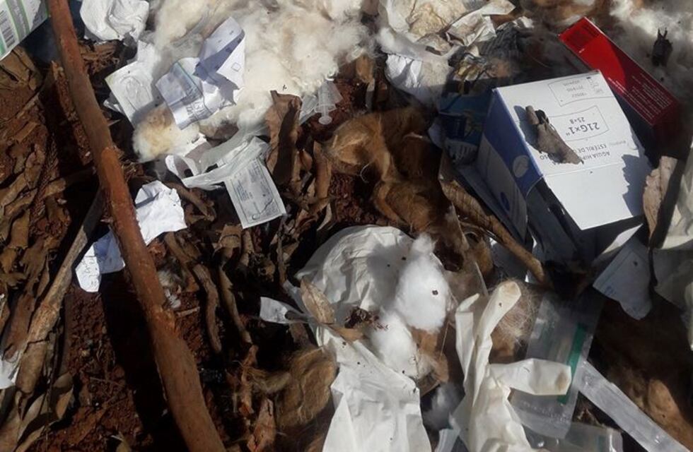 Vecinos eldoradenses reclaman por un basural ilegal de residuos hospitalarios