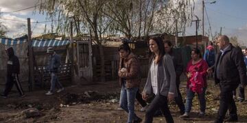 La precandidata a concejal cerró este jueves su agenda de campaña\u002E (@anitalmartinez)