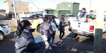 Se entregaron módulos alimentarios en distintos barrios