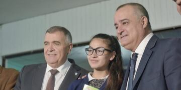 Entregaron boletos estudiantiles en Tafí Viejo\u002E (Twitter @OsvaldoJaldo)