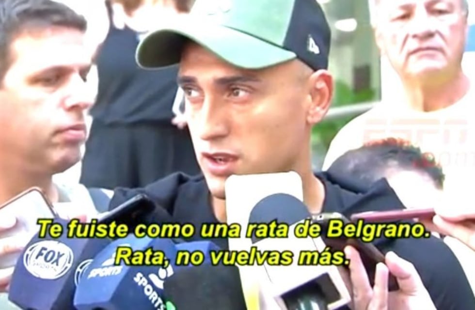 Un hincha de Belgrano increpó a Matías Suárez en la conferencia de prensa en Buenos Aires