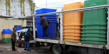 Campanas para reciclado que llegaron a Punta Alta