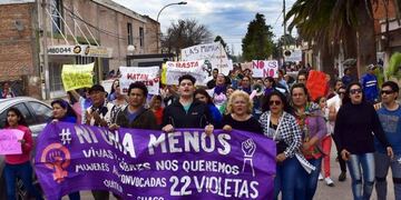 Marcharon para pedir justicia por la joven abusada en Quitilipi \u002E (Foto: Diario Norte)