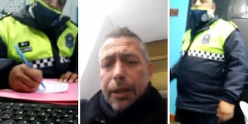 Polémica: un comisario y cuatro policías fueron separados tras golpear a un abogado\u002E (Captura)