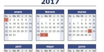 El nuevo calendario de feriados 2017