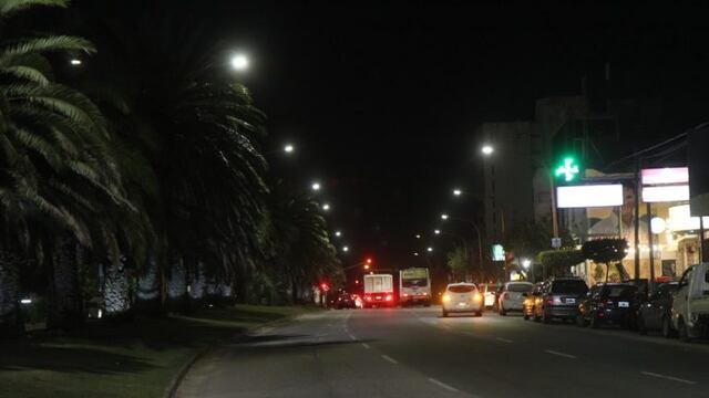 Nuevas luces LED en Carlos Paz