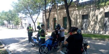 Controles a motos en Rafaela