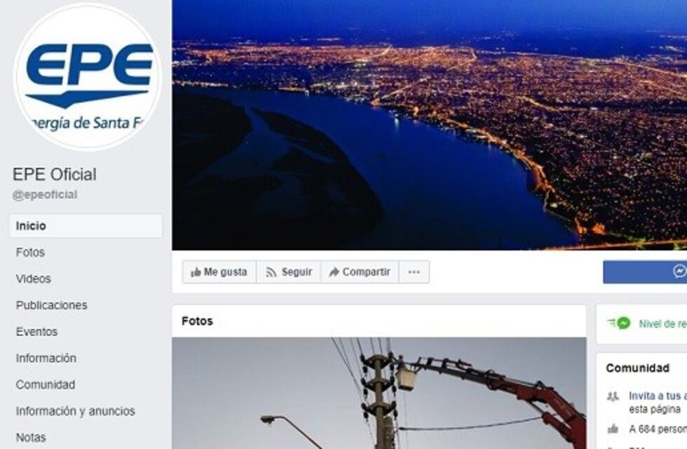 Ahora se podrán hacer reclamos a la EPE a través de Facebook y YouTube