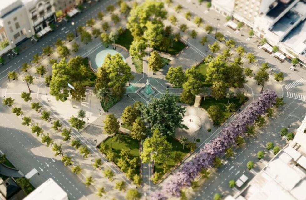 La Municipalidad inició el plan de obras para jerarquizar la plaza Independencia