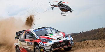 Leon (Mexico), 14/03/2020\u002E- Sebastien Ogier of France drives his Toyota Yaris WRC during day 3 of Rally Mexico, in Leon, Guanajuato, Mexico, 14 March 2020\u002E (Francia) EFE/EPA/REPORTER IMAGES
