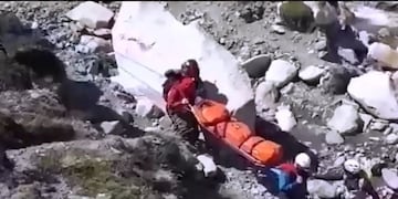 El Chalten: rescataron con éxito a una turista holandesa accidentada